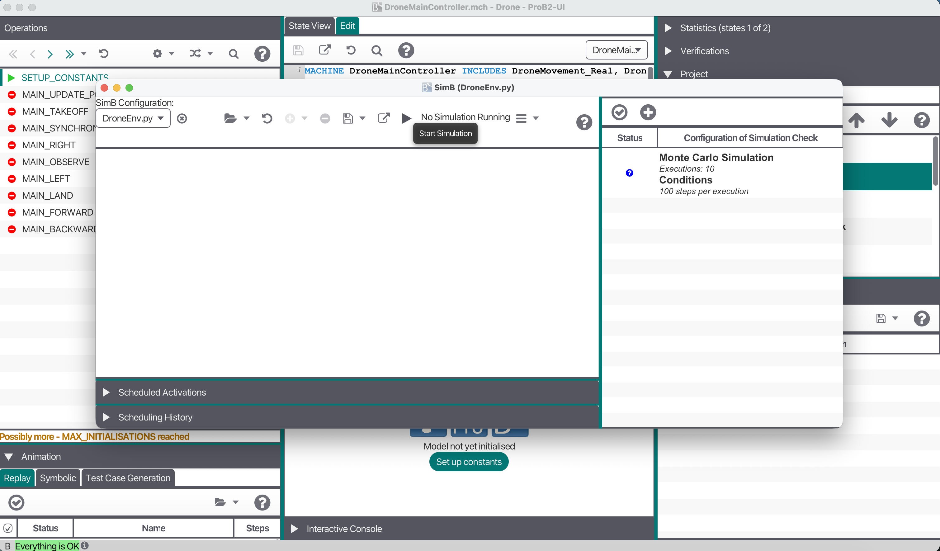 Step 4b: Start Simulation/Hardware-in-the-loop Execution